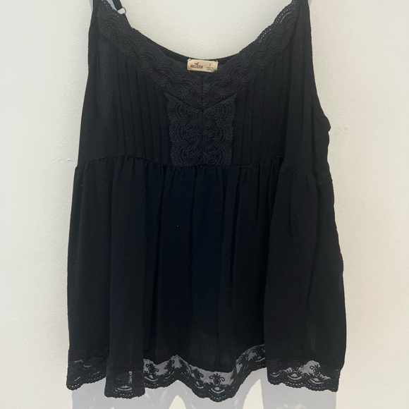 Hollister Black Lace Tank Top - Picture 1 of 3